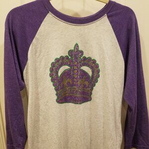 Mardi Gras Crown Size Medium T Shirt